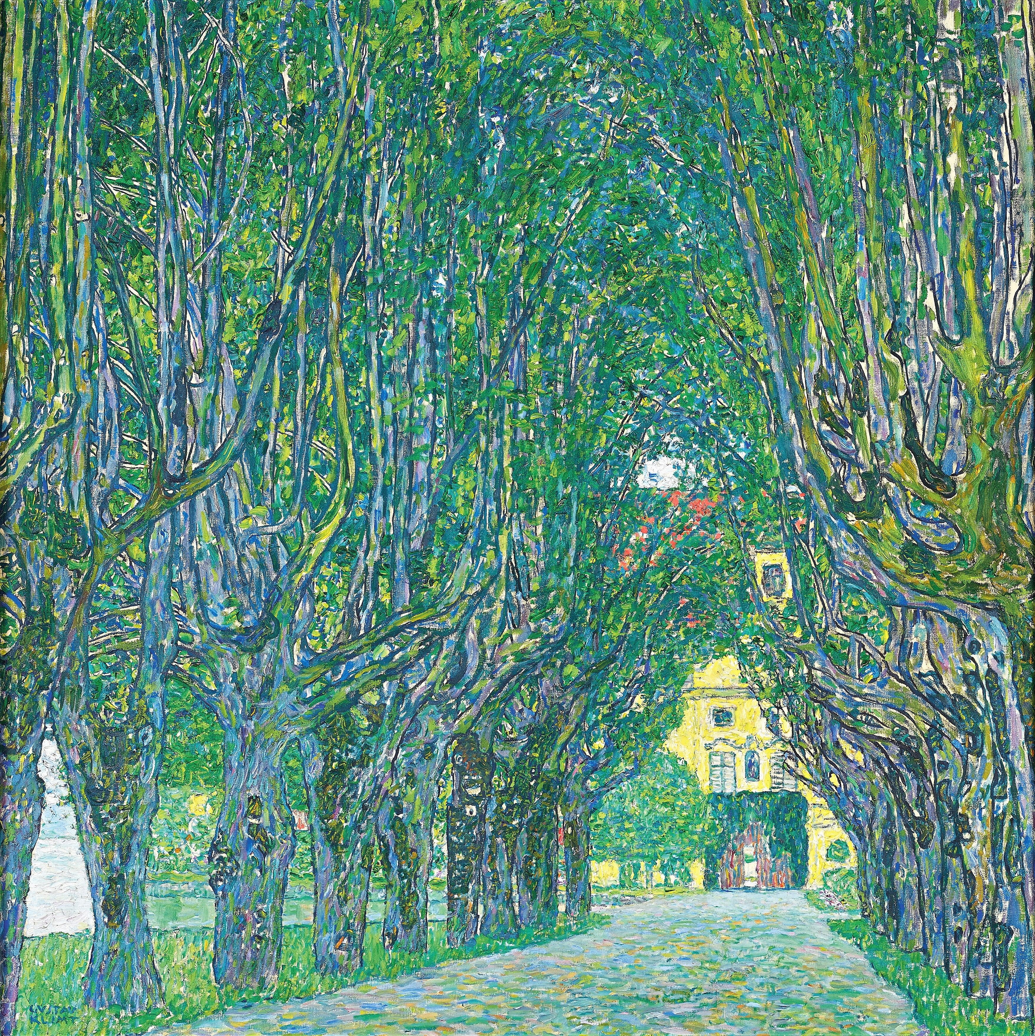 Gustav Klimt - Avenida en el parque de Schloss Kammer