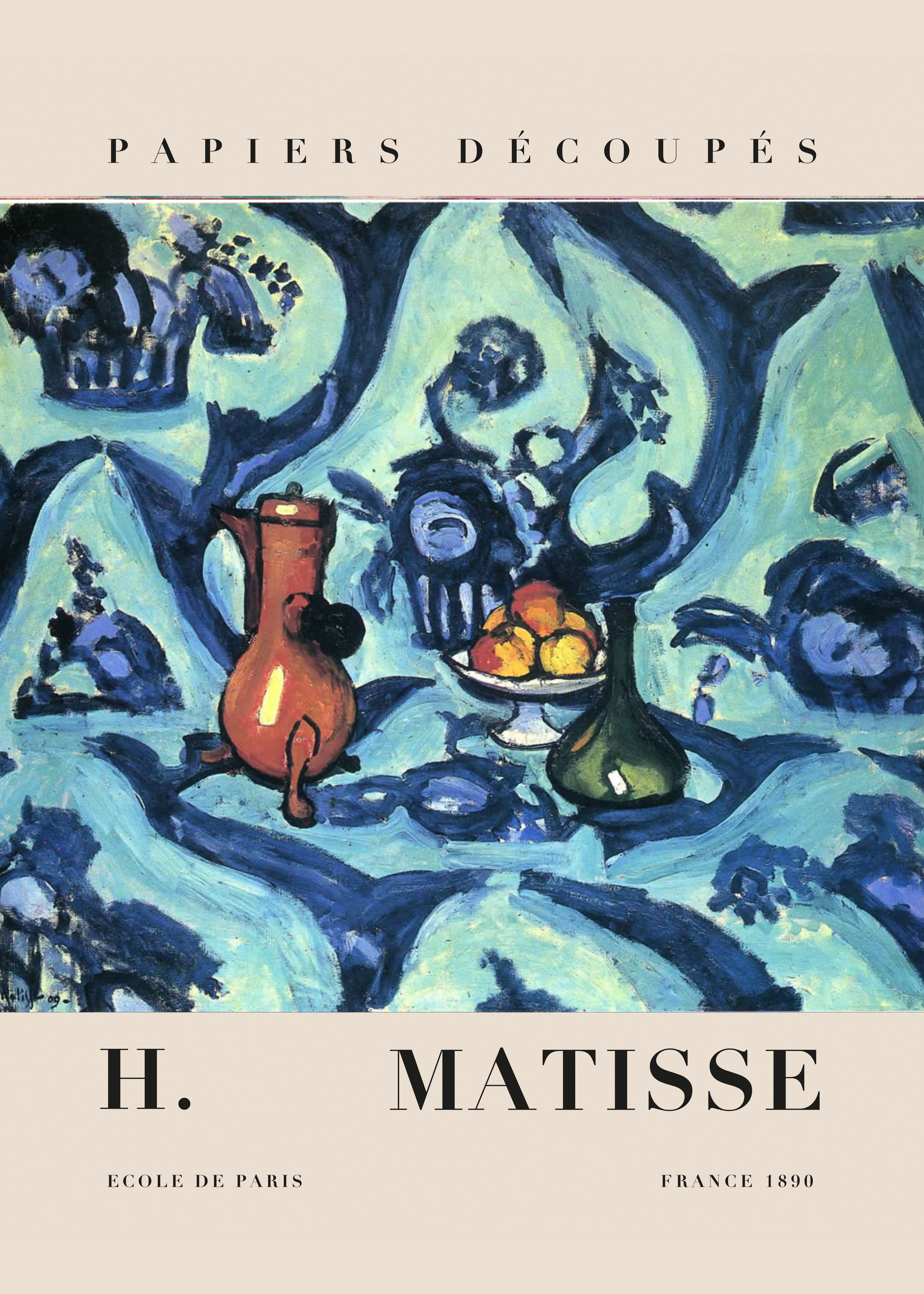 Matisse - Bodegón con mantel azul