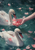 Cisnes y Petalos