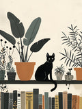 Gato y librero
