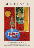 Matisse - Interior rojo, naturaleza muerta sobre una mesa azul