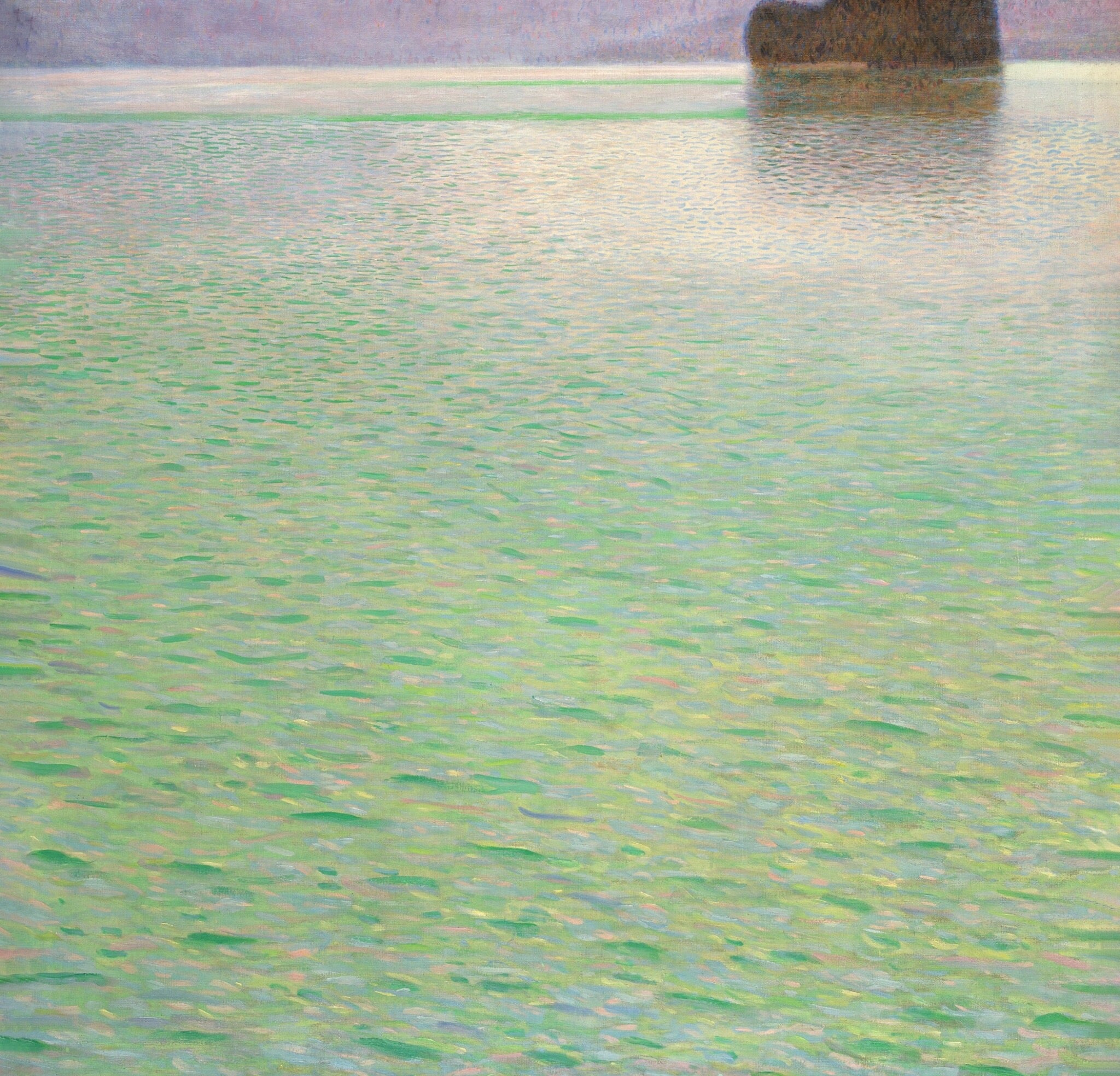 Gustav Klimt - Isla en el Attersee