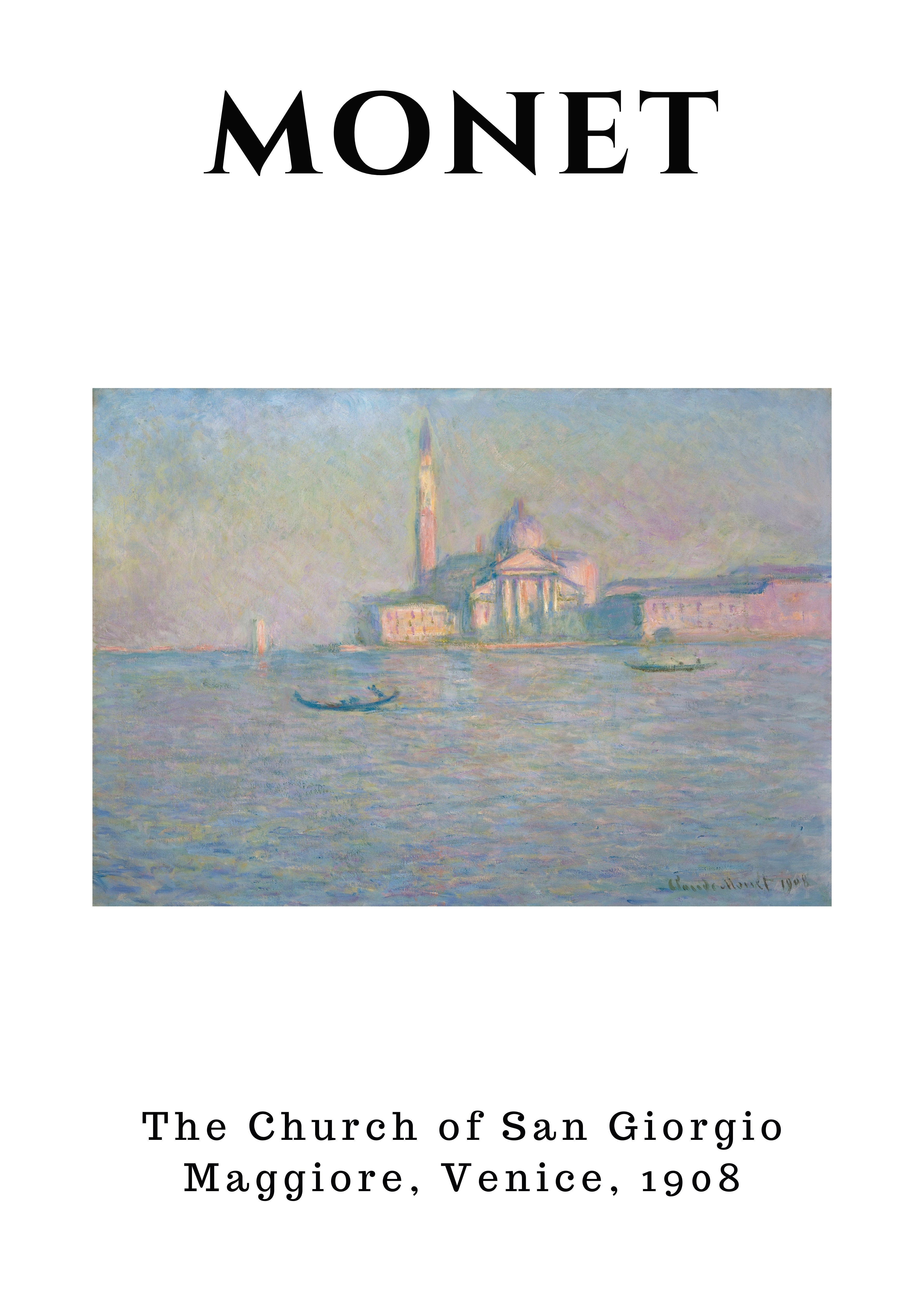 Monet - La Iglesia de San Giorgio Maggiore, Venecia