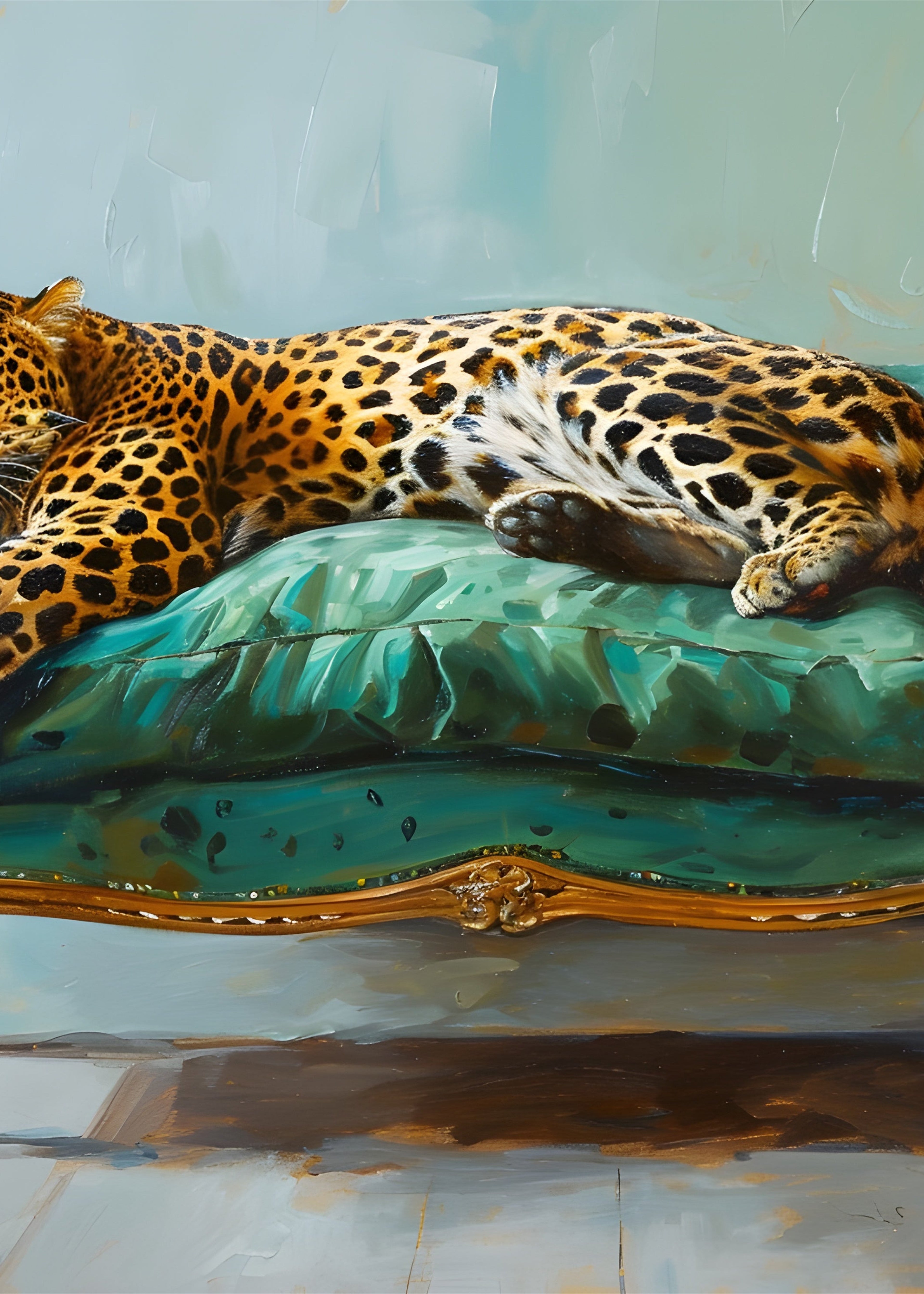 Leopardo durmiendo