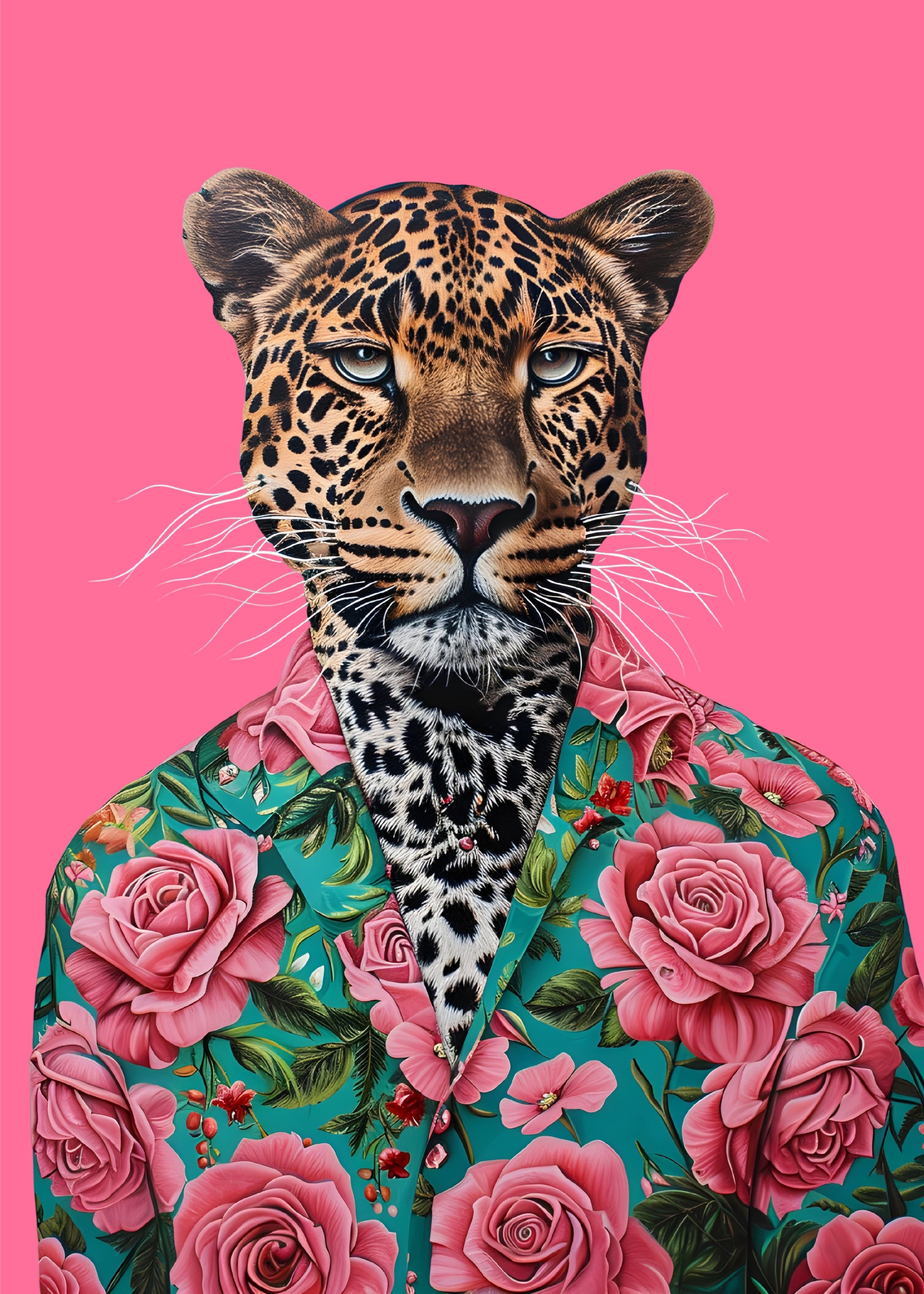 Leopardo en guayabera