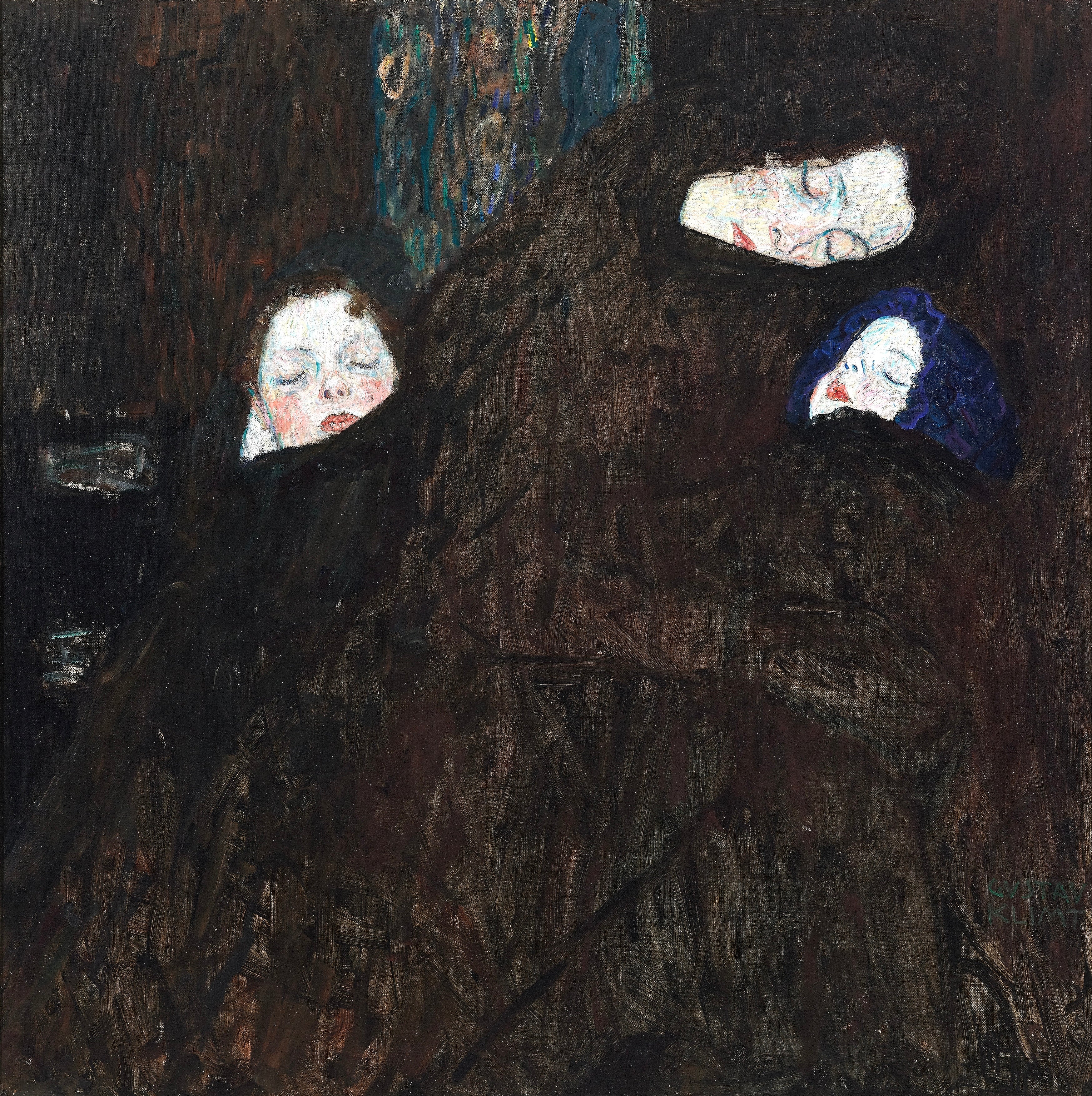 Gustav Klimt - Madre con hijos