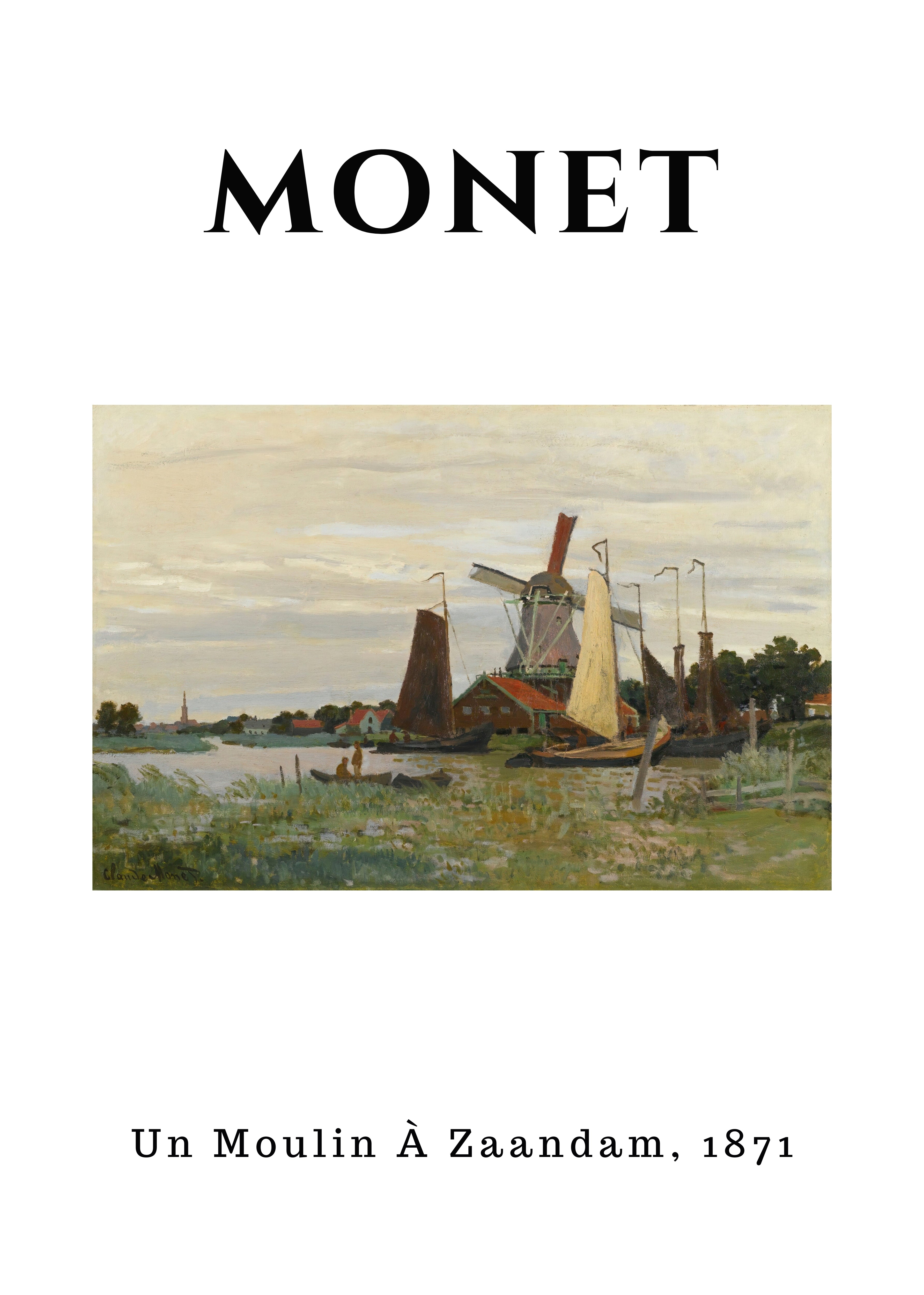 Monet - Molino de viento en Zaandam
