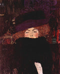 Gustav Klimt - Mujer con sombrero y boa
