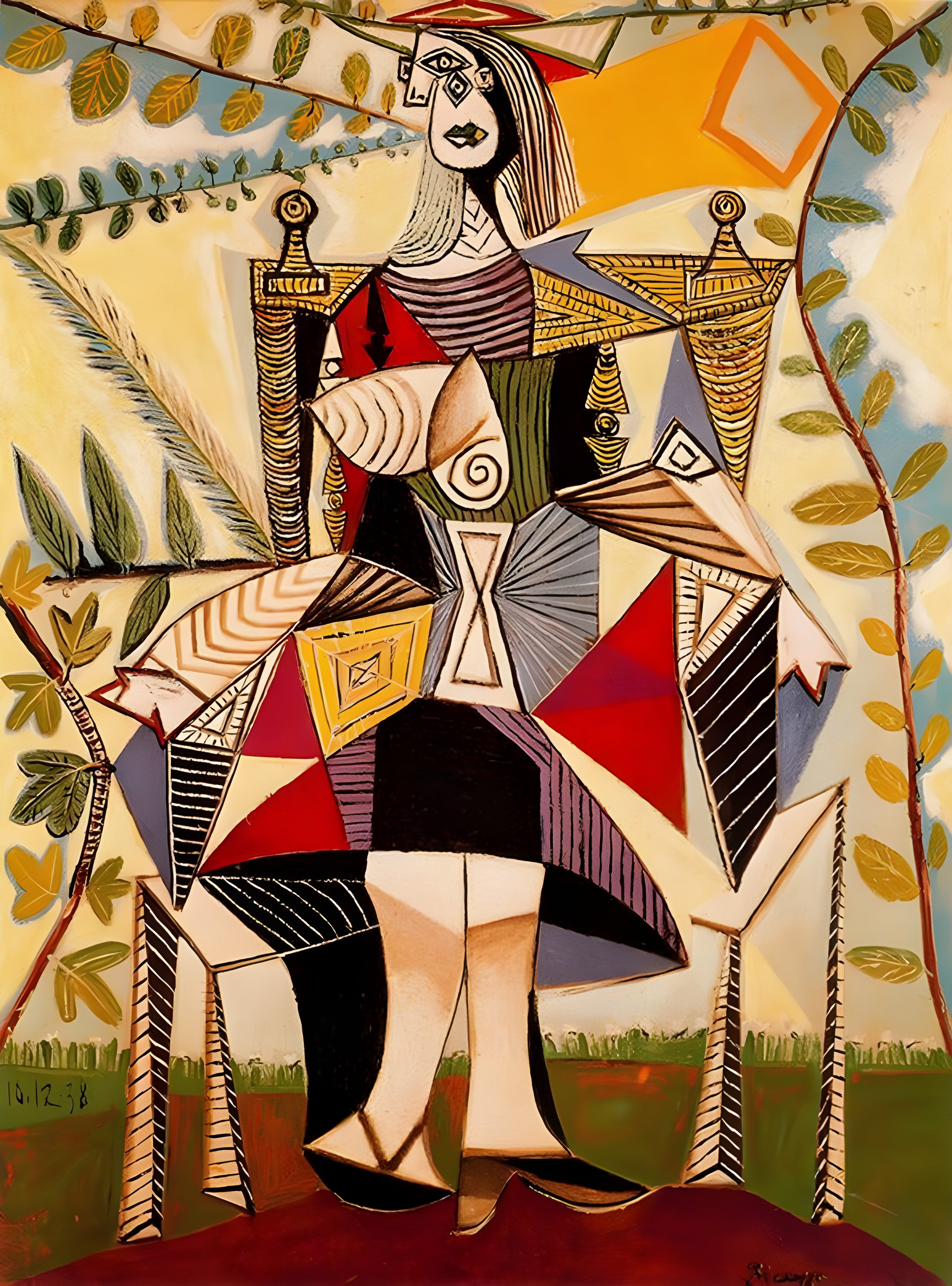 Picasso - Mujer sentada en el jardín