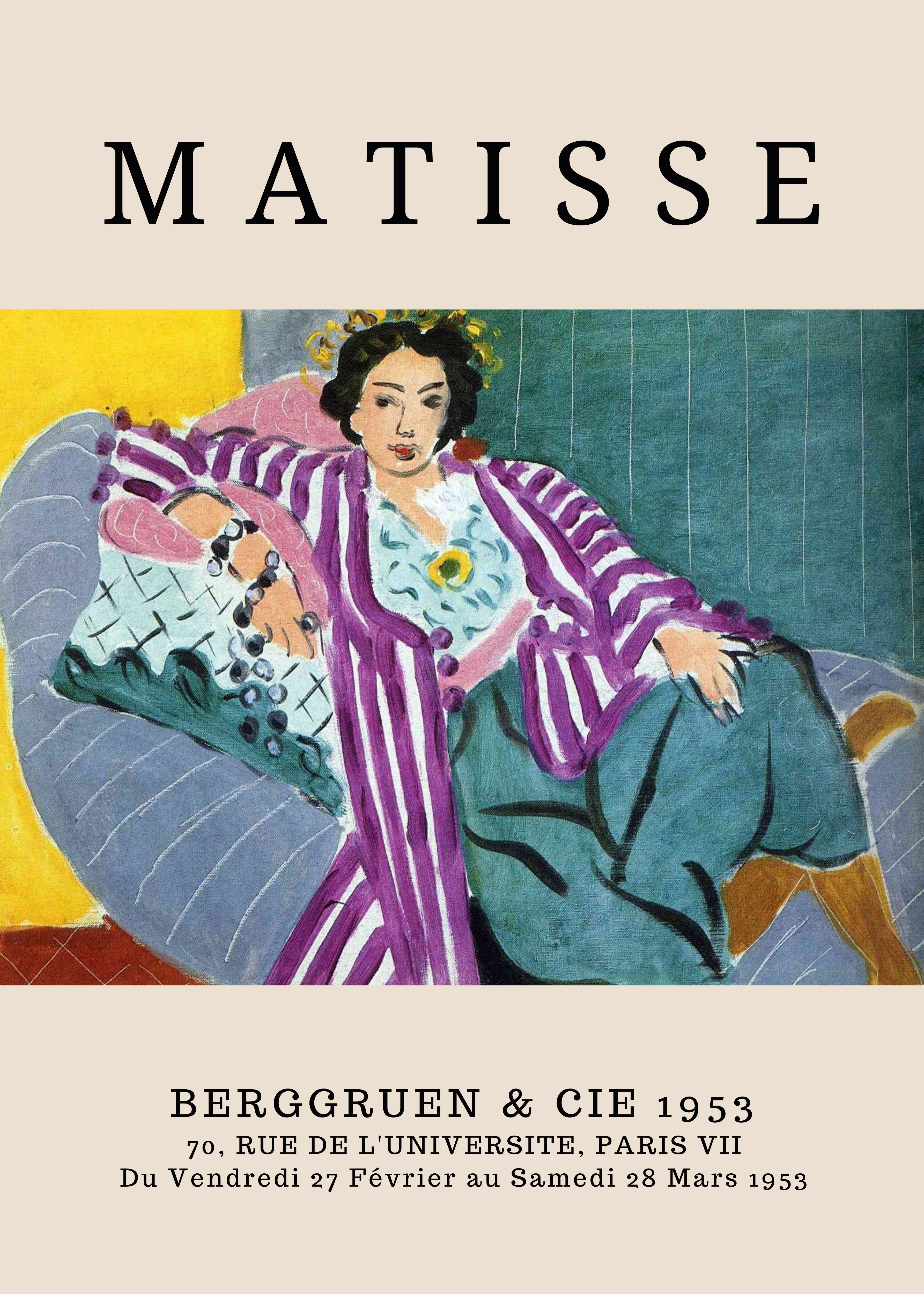 Matisse - Odalisca Pequeña con Túnica Morada
