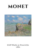 Monet - Paseo por el acantilado en Pourville