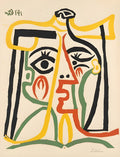 Picasso - Retrato de Jacqueline con Sombrero de Paja