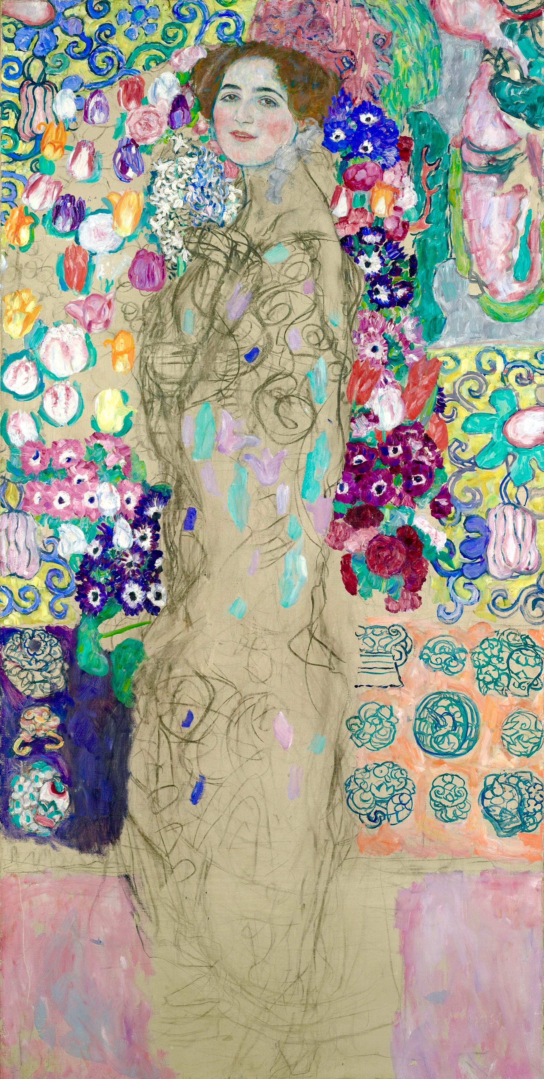 Gustav Klimt - Retrato de Ria Munk III
