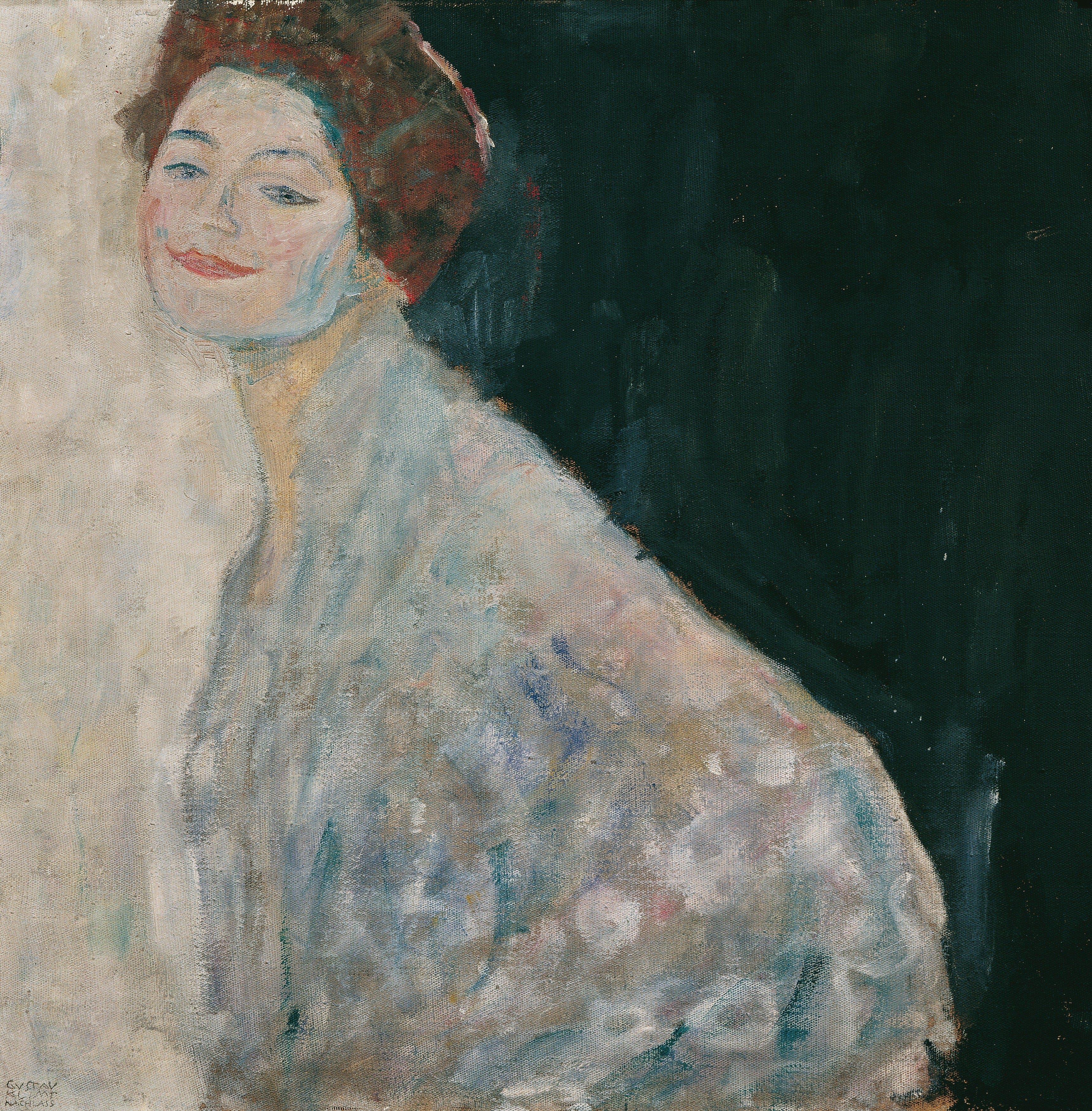 Gustav Klimt - Retrato de una dama en blanco