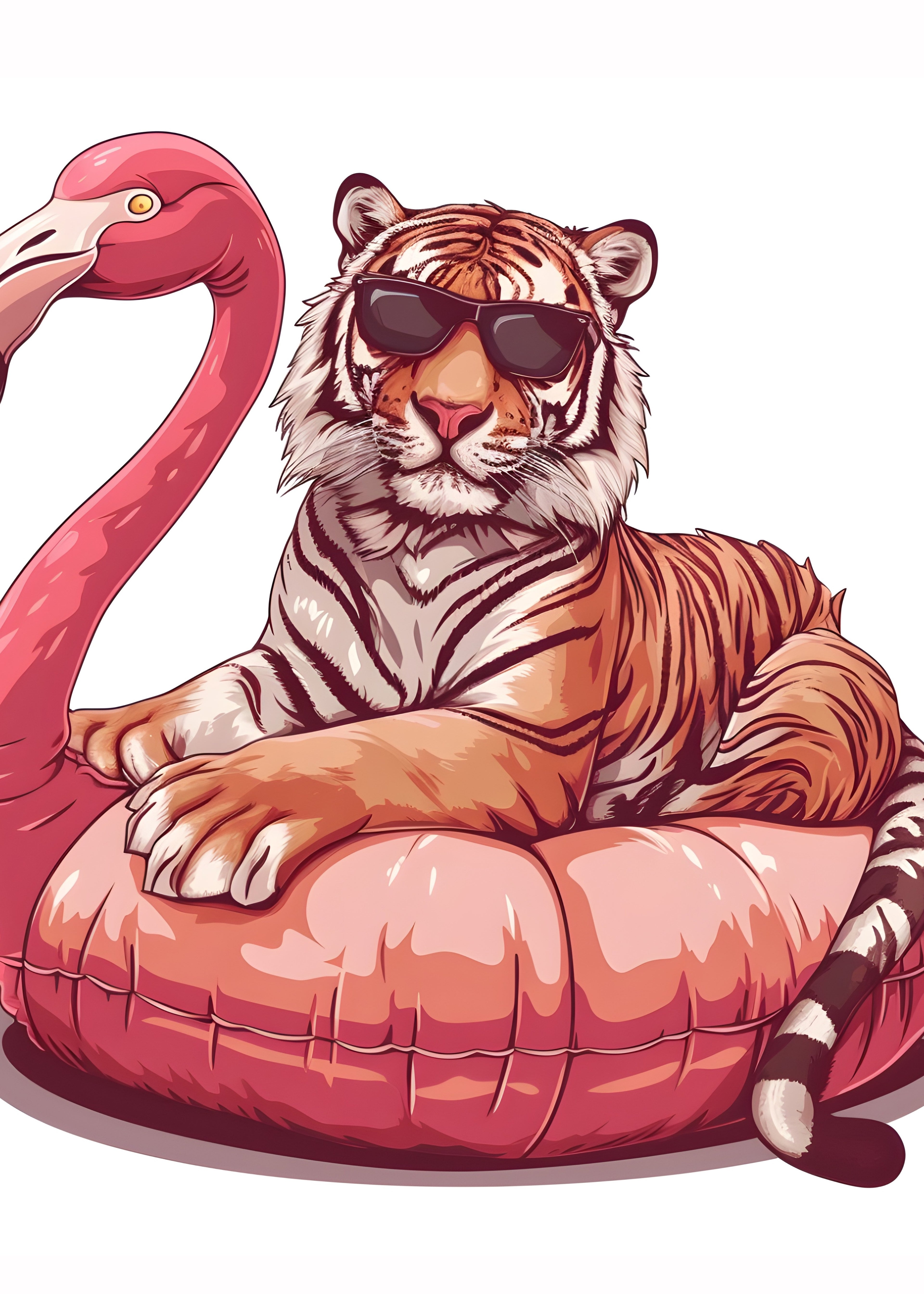 Tigre y flamenco