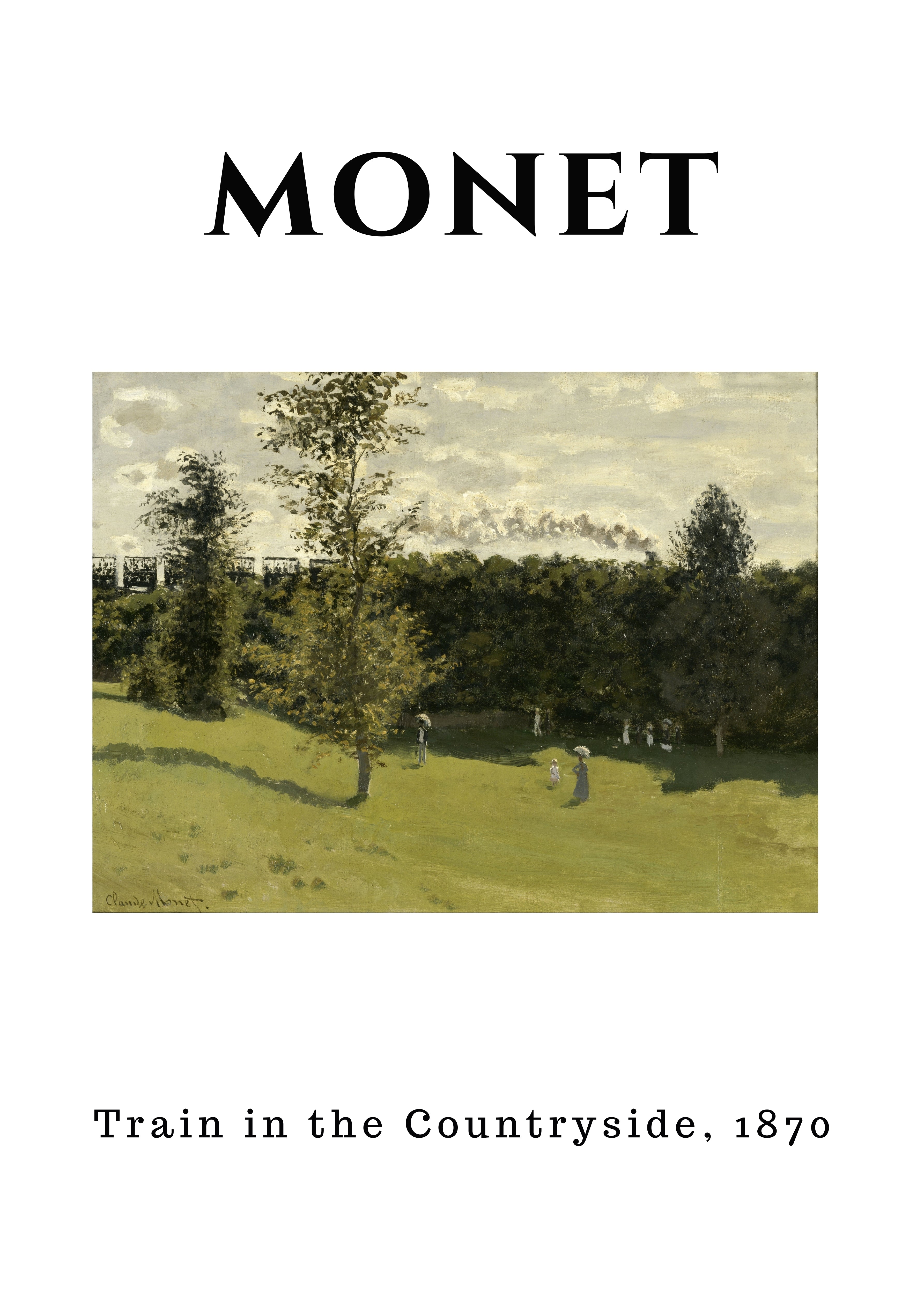 Monet - Tren en el campo