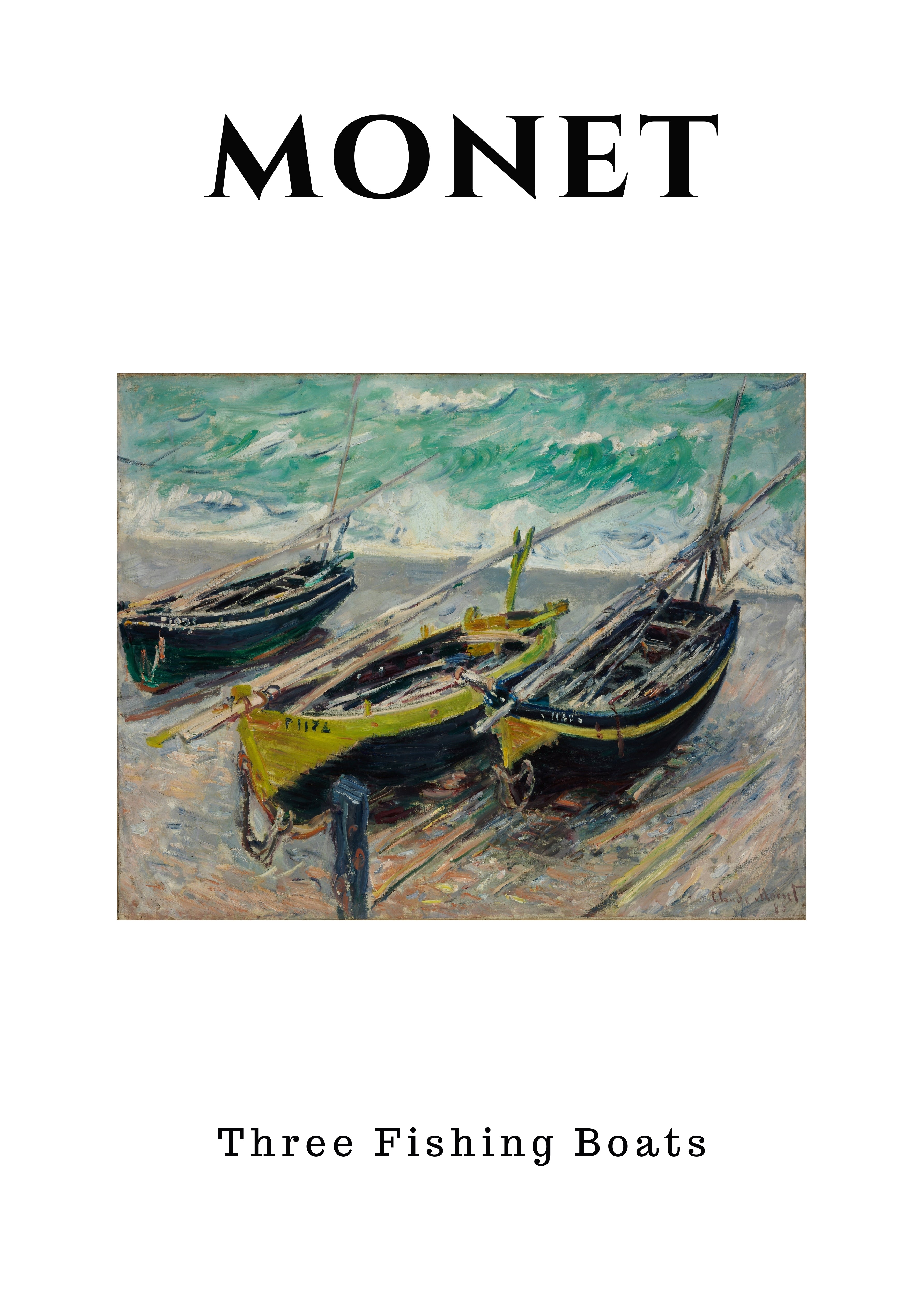 Monet - Tres barcos de pesca