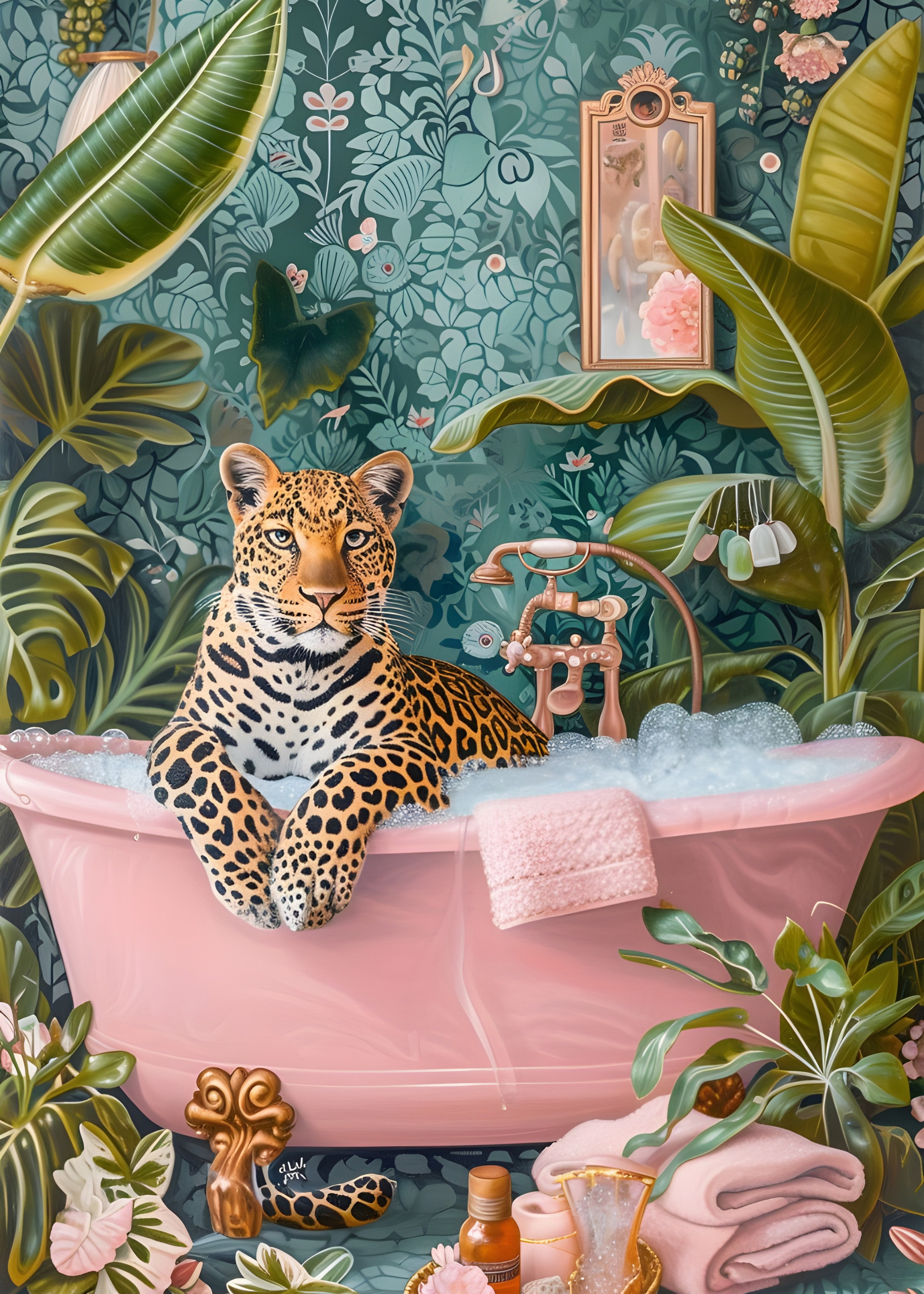 jaguar y bañera