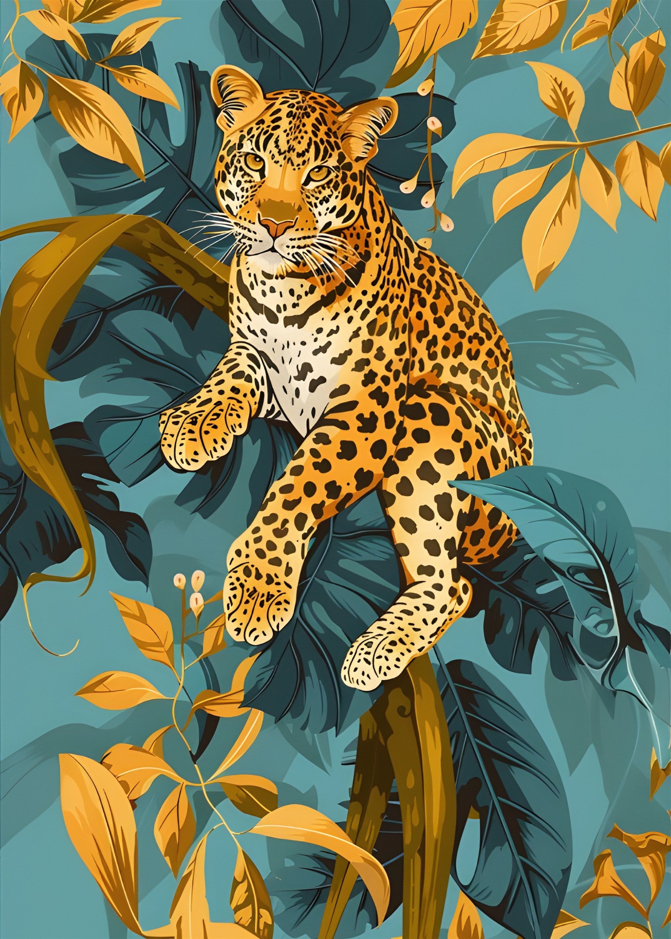 Jaguar y selva