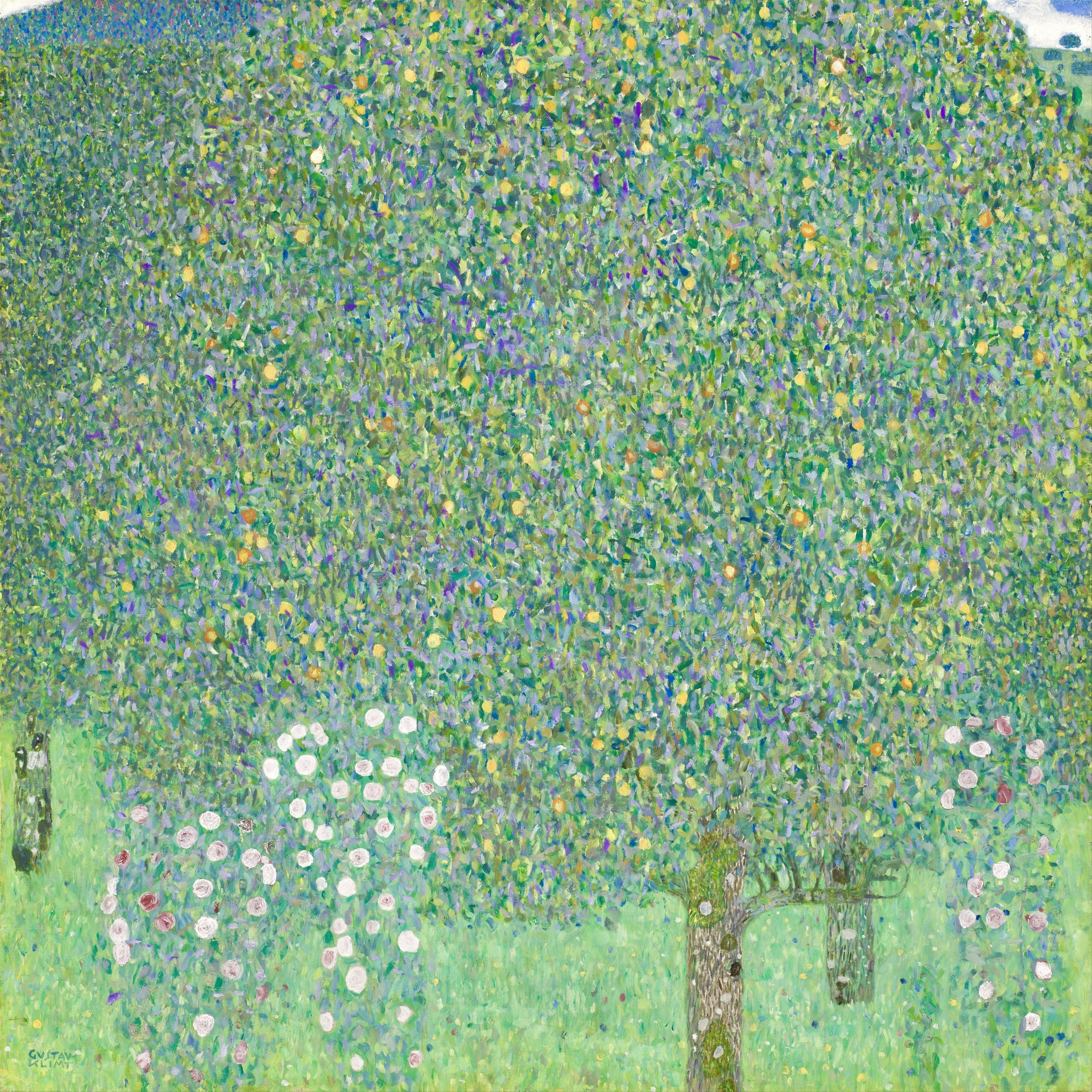 Gustav Klimt - Rosas bajo los árboles